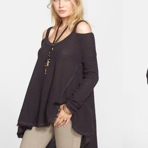 Free People Cold Shoulder Sweater